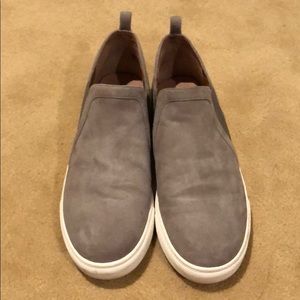 Caslon grey slip-ons